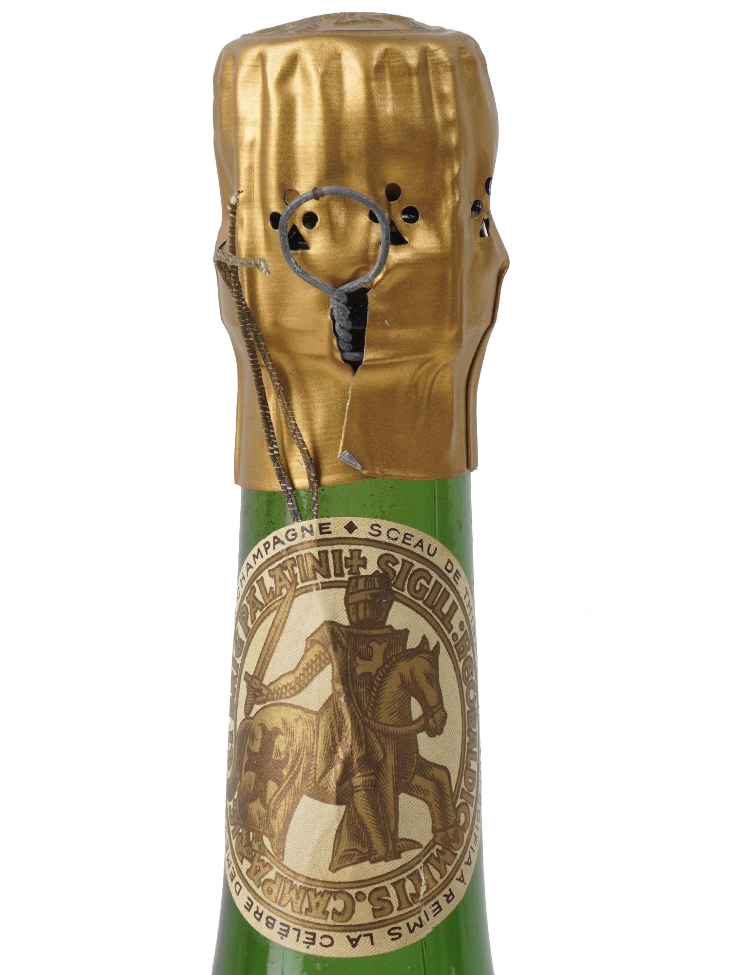 VINTAGE FRENCH TAITTINGER BRUT CHAMPAGNE RED IOB PIC-3
